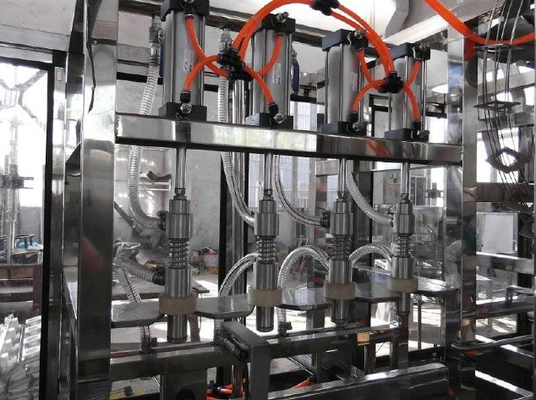 Linear Automatic Bottle Filling Machine for Carbonated drink High Speed , Cylinder Control