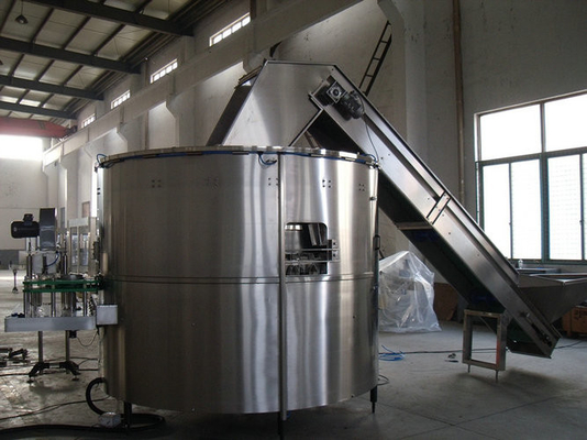 Rotary Auto Bottle Unscrambler Equipment for Liquid Plastic Bottle 50mm - 110mm Dia CE , ISO , SGS