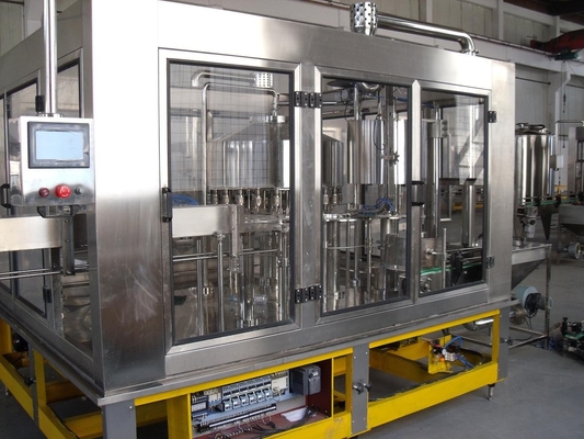 Zuivere Machine 3 van het Drinkwaterflessenvullen in 1 door Elektrische Aandrijving, PLC Controle