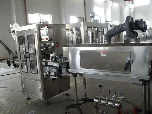 Plastic Fles Etiketteringsmachine, de Machine van de Krimpfolieverpakking voor Drankinstallatie
